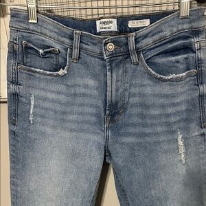 Kensie Light Blue Distressed Denim Jeans